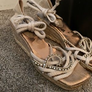 Women’s wedge sandals espadrille 7.5